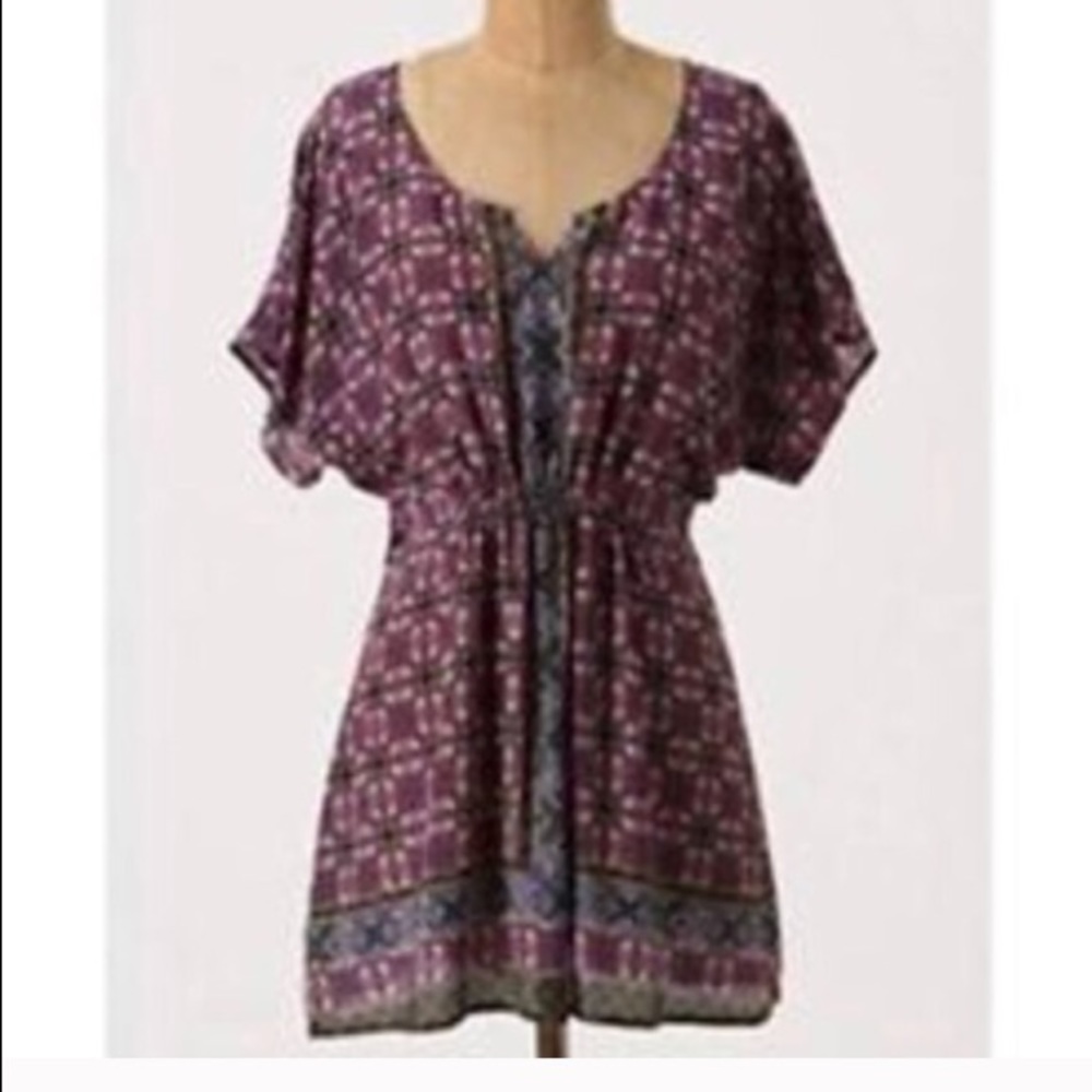 Anthropology Fei Silk Tunic - small